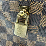 ルイ・ヴィトン LOUIS VUITTON ドゥオモ N60008 ブラウン ダミエ/レザー レディース ハンドバッグ