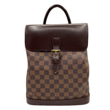 ルイ・ヴィトン LOUIS VUITTON ソーホー N51132 ブラウン ゴールド金具 ダミエ/レザー レディース リュック・デイパック