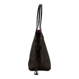 ルイ・ヴィトン LOUIS VUITTON ネヴァーフルMM N51105 ブラウン ダミエ/レザー レディース トートバッグ