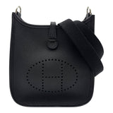 エルメス HERMES エヴリン TPM K刻 ブラック シルバー金具 トリヨン レディース ショルダーバッグ