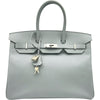 エルメス HERMES バーキン35 T刻印 ブルーグラシエ シルバー金具 エプソン レディース ハンドバッグ