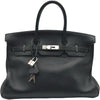エルメス HERMES バーキン35 □H刻印 ブラック シルバー金具 トリヨンクレマンス レディース ハンドバッグ
