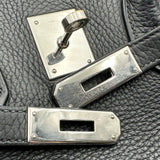 エルメス HERMES バーキン35 □H刻印 ブラック シルバー金具 トリヨンクレマンス レディース ハンドバッグ
