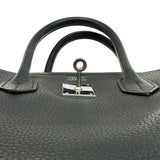 エルメス HERMES バーキン35 □H刻印 ブラック シルバー金具 トリヨンクレマンス レディース ハンドバッグ