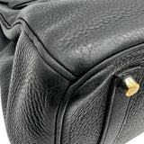 エルメス HERMES バーキン35 □H刻印 ブラック シルバー金具 トリヨンクレマンス レディース ハンドバッグ