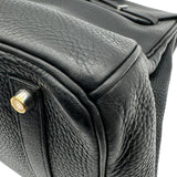 エルメス HERMES バーキン35 □H刻印 ブラック シルバー金具 トリヨンクレマンス レディース ハンドバッグ