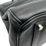 エルメス HERMES バーキン35 □H刻印 ブラック シルバー金具 トリヨンクレマンス レディース ハンドバッグ