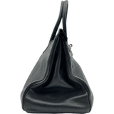 エルメス HERMES バーキン35 □H刻印 ブラック シルバー金具 トリヨンクレマンス レディース ハンドバッグ