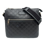 グッチ GUCCI グッチシマ メッセンジャーバッグ 406410 ブラック グッチシマレザー メンズ メッセンジャーバッグ