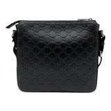 グッチ GUCCI グッチシマ メッセンジャーバッグ 406410 ブラック グッチシマレザー メンズ メッセンジャーバッグ