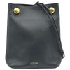 ロエベ LOEWE ペブルポーチ CANBSPPX01 ブラック スムースカーフ レディース ショルダーバッグ