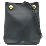 ロエベ LOEWE ペブルポーチ CANBSPPX01 ブラック スムースカーフ レディース ショルダーバッグ