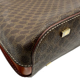 セリーヌ CELINE マカダム トートバッグ ブラウン PVC レディース ハンドバッグ