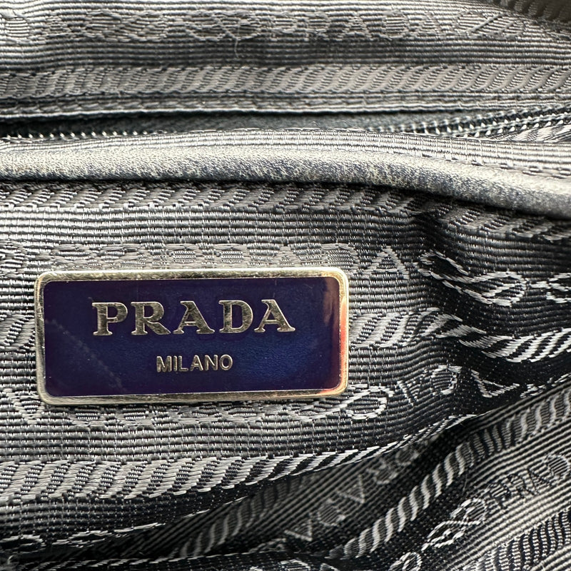 プラダ PRADA ナイロンショルダーバッグ ネイビー ナイロン/レザー