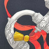 エルメス HERMES カレ90 Ferronnerie ブラック シルク100％ レディース スカーフ