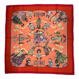 エルメス HERMES カレ90 HELLO DOLLY マルチカラー シルク レディース スカーフ