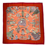 エルメス HERMES カレ90 HELLO DOLLY マルチカラー シルク レディース スカーフ