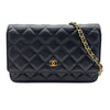 シャネル CHANEL マトラッセチェーンウォレット AP0250 ブラック ゴールド金具 キャビアスキン レディース ショルダーバッグ