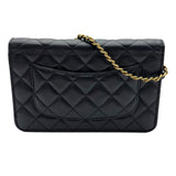 シャネル CHANEL マトラッセチェーンウォレット AP0250 ブラック ゴールド金具 キャビアスキン レディース ショルダーバッグ