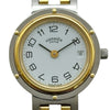 エルメス HERMES クリッパー CL4.220 ホワイト ゴールドメッキ/ステンレススチール クオーツ レディース 腕時計