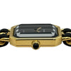 シャネル CHANEL プルミエール M H0001 ブラック ゴールドメッキ クオーツ レディース 腕時計