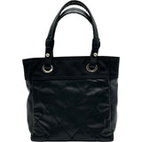 シャネル CHANEL パリビアリッツトートPM A34208 13番台 ブラック シルバー金具 PVC レディース トートバッグ