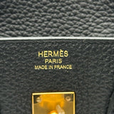 エルメス HERMES バーキン25 Z刻印 ブラック ゴールド金具 トゴ レディース ハンドバッグ