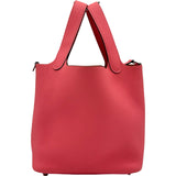 エルメス HERMES ピコタンロックPM W刻印 ローズアザレ シルバー金具 トリヨン レディース ハンドバッグ