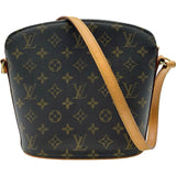ルイ・ヴィトン LOUIS VUITTON ドルーオ M51290 ブラウン モノグラムキャンバス レディース ショルダーバッグ