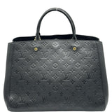 ルイ・ヴィトン LOUIS VUITTON モンテーニュGM M41069 ブラック モノグラム・アンプラント レディース ショルダーバッグ