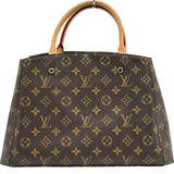 ルイ・ヴィトン LOUIS VUITTON モンテーニュBB M41056 ブラウン モノグラムキャンバス レディース ショルダーバッグ