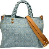 ルイ・ヴィトン LOUIS VUITTON レットゴー M24897 ブルー デニム レディース ショルダーバッグ