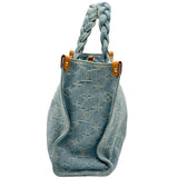 ルイ・ヴィトン LOUIS VUITTON レットゴー M24897 ブルー デニム レディース ショルダーバッグ
