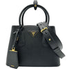 プラダ PRADA ドゥーブレ スモール 1BG443 ブラック サフィアーノレザー レディース ショルダーバッグ
