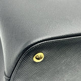 プラダ PRADA ドゥーブレ スモール 1BG443 ブラック サフィアーノレザー レディース ショルダーバッグ
