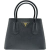 プラダ PRADA ドゥーブレ スモール 1BG443 ブラック サフィアーノレザー レディース ショルダーバッグ