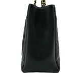 シャネル CHANEL GSTチェーントートバッグ A50995 17番台 ブラック/ゴールド金具 キャビアスキン レディース トートバッグ