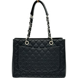 シャネル CHANEL GSTチェーントートバッグ A50995 19番台 ブラック シルバー金具 キャビアスキン レディース トートバッグ