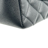 シャネル CHANEL GSTチェーントートバッグ A50995 19番台 ブラック シルバー金具 キャビアスキン レディース トートバッグ