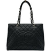 シャネル CHANEL GSTチェーントートバッグ A50995 18番台 ブラック シルバー金具 キャビアスキン レディース トートバッグ