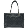 シャネル CHANEL GSTチェーントートバッグ A50995 18番台 ブラック シルバー金具 キャビアスキン レディース トートバッグ