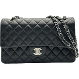 シャネル CHANEL マトラッセ25 A01112 ブラック シルバー金具 ラムスキン レディース ショルダーバッグ