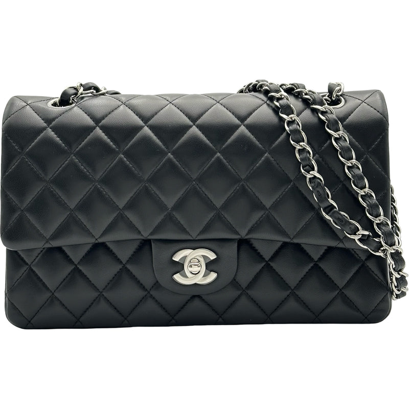 シャネル CHANEL マトラッセ25 A01112 ブラック シルバー金具