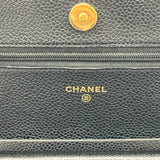 シャネル CHANEL マトラッセチェーンウォレット AP0250 30番台 ブラック ゴールド金具 キャビアスキン レディース ショルダーバッグ