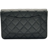 シャネル CHANEL マトラッセチェーンウォレット AP0250 30番台 ブラック ゴールド金具 キャビアスキン レディース ショルダーバッグ