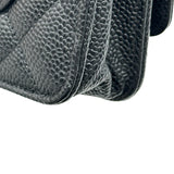 シャネル CHANEL マトラッセチェーンウォレット AP0250 30番台 ブラック ゴールド金具 キャビアスキン レディース ショルダーバッグ