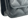 シャネル CHANEL マトラッセチェーンウォレット AP0250 30番台 ブラック シルバー金具 キャビアスキン レディース ショルダーバッグ