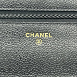 シャネル CHANEL マトラッセチェーンウォレット AP0250 ブラック ゴールド金具 キャビアスキン レディース ショルダーバッグ
