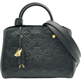 ルイ・ヴィトン LOUIS VUITTON モンテーニュBB M41053 ブラック モノグラム・アンプラント レディース ショルダーバッグ