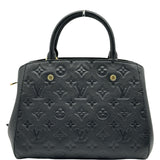 ルイ・ヴィトン LOUIS VUITTON モンテーニュBB M41053 ブラック モノグラム・アンプラント レディース ショルダーバッグ